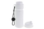 Sports bottle with edge and cord 750ml White