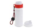 Sports bottle with edge and cord 750ml White/red