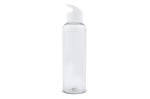 Water bottle Loop transparent R-PET 600ml, white White,transparent