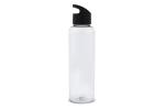 Water bottle Loop transparent R-PET 600ml Transparent black