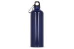 Aluminium Wasserflasche mit Karabiner 750ml Dunkelblau