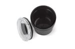 Double walled coffee mug metallic 180ml Black