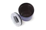 Double walled coffee mug metallic 180ml Dark blue