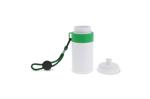 Sports bottle with edge and cord 500ml White/green