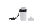 Sports bottle with edge and cord 500ml White/black