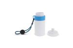 Sports bottle with edge and cord 500ml, lightblue Lightblue, offwhite