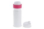 Sportflasche mit Rand 750ml Rosa/weiß