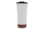 Double walled tumbler cork base 480ml White