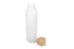 Water bottle glass & bamboo 500ml White