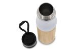 Thermo bottle with rope bamboo 500ml White