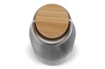 Thermo bottle with bamboo lid 500ml Silver