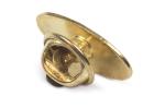 Metall Pin oval 20x12mm Gold