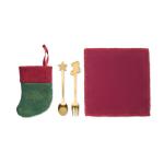 HOLLYWARE Christmas dessert cutlery set Multicolor