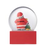 SANTISIMO Snow ball glass ornament Red