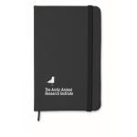 NOTELUX A6 notebook 96 lined sheets Black