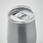 URSA Recycled stainless steel mug Flat silver