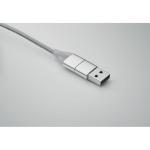 BLUE 4 in 1 charging cable type C Silver