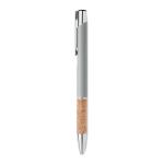 VERIA Push button aluminium pen Flat silver