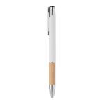 SPARTA Push button aluminium pen White