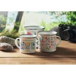 PLATEADO S Enamel sublimation mug 200ml White