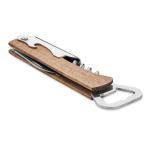 WOOL 3 in 1 bamboo bottle opener Timber