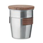 WALNUT Einwandiger Becher 350 ml Silber matt