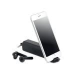 EARTUBES TWS earbuds with phone stand Black