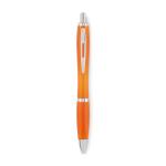 RIO RPET Ball pen in RPET Transparent orange