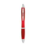 RIO RPET Ball pen in RPET Transparent red