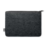 TOPLO RPET felt zipped laptop bag Stone