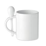 SUBLIM SPOON Ceramic sublimation mug 300 ml White