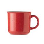 PIGA Vintage-Keramikbecher 400 ml Rot