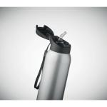 LOUC Double wall bottle 580 ml Flat silver