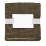 LOGAN RPET fleece blanket 280 gr/m² Brown