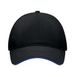 SINGA 5 panel baseball cap Black/blue