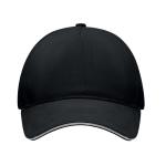 SINGA Baseball Kappe 5 Panels Weiß/schwarz