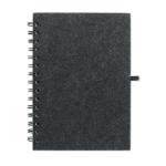 RINGFELT A5 RPET felt cover notebook Stone