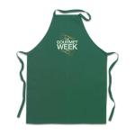 KITAB Kitchen apron in cotton Green