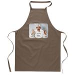 KITAB Kitchen apron in cotton Taupe