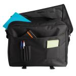 FLAPA 600D polyester document bag Black