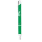 AOSTA Ball pen in rubberised finish Green