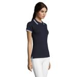 PASADENA women polo 200g, French navy, white French navy, white | L