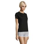 SPORTY WOMEN SPORTY DAMENT-SHIRT  140g, schwarz Schwarz | L