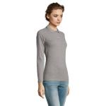 PERFECT LSL WOMEN PERFECT WOMEN LSL POLO  180, Grey melange Grey melange | L