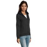 SPIKE WOMEN ZIP HOOD SWEAT, black Black | XS