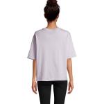 BOXY WOMEN T-SHIRT OVERSIZE, Lilac Lilac | XS