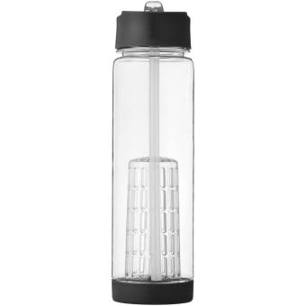 Tutti-frutti 740 ml Tritan™ infuser sport bottle Transparent black