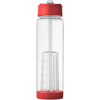 Tutti frutti 740 ml Tritan™ Sportflasche mit Infuser Transparent rot