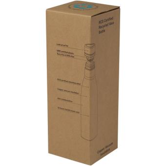 Vasa RCS-zertifizierte Kupfer-Vakuum Isolierflasche aus recyceltem Edelstahl, 500 ml Schwarz