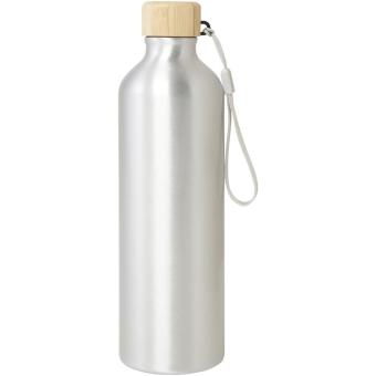 Malpeza 770 ml RCS-zertifizierte Wasserflasche aus recyceltem Aluminium Silber